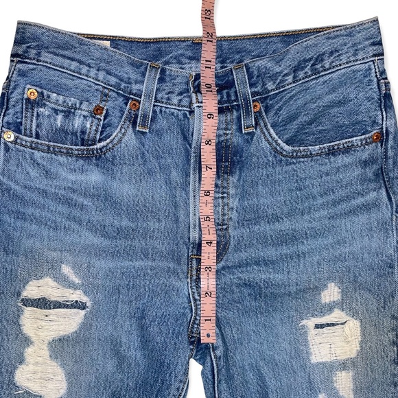 LEVI’S 501 Skinny Distressed Jeans Size 26 - Picture 5 of 13